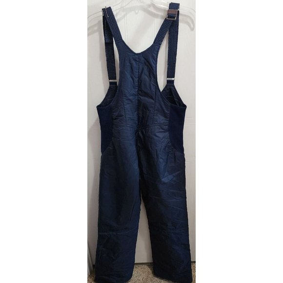 VTG Sno Rags Snow Ski Snowboarding Zip Up Bibs Pants Navy Blue Men's Size 34 - Picture 7 of 13